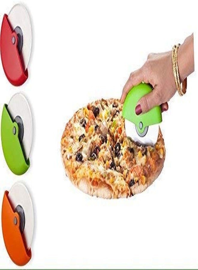 Elexiq Stainless Steel Potato Vegetable Pav Bhaji Masher & Pizza Cutter - Image 2